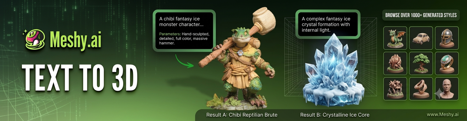 Meshy AI for all the 3D Art