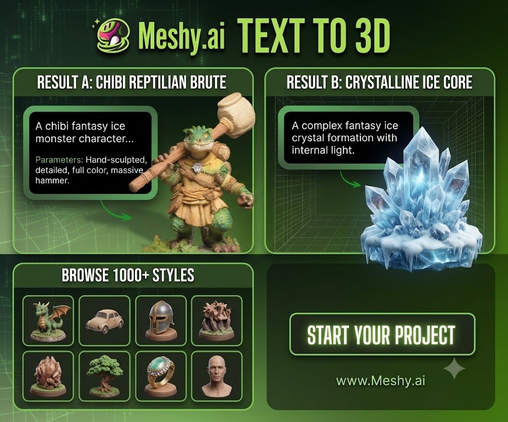 Meshy AI for all the 3D Art